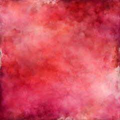 Fototapeta premium red and pink background with texture and distressed vintage grunge and watercolor paint
