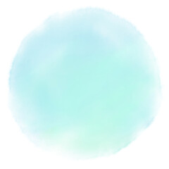 水色の水彩風にじみイラスト
