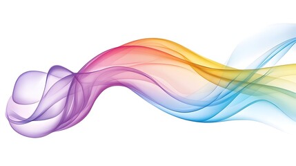 Fototapeta premium Abstract Colorful Flowing Waves Background