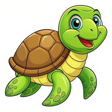recommend clip art: Turtle coloring page Turtle cartoon vector design Turtle outline line art design 4k