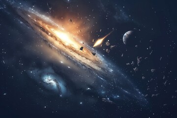 Fototapeta premium Beautiful Outer Space View