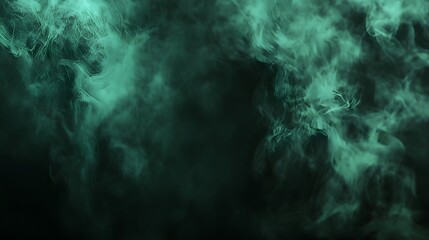 Abstract Green Smoke Background Texture