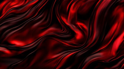 Obraz premium Abstract Red and Black Wavy Background