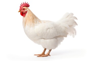Fototapeta premium Chicken poultry animal white.