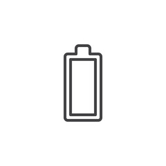 Battery status line icon