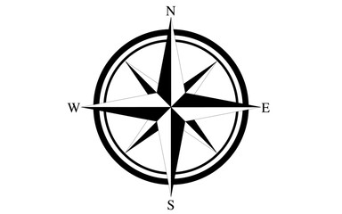Compass rose vector image, compass png image, compass direction illustration © Funtastech