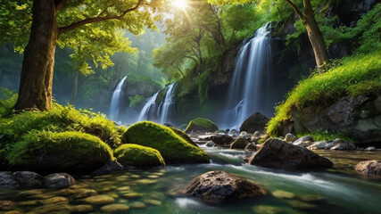 beautiful natural scenery background