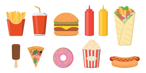 Explore a variety of Delicious Fast Food Icons that are perfect for your Digital Projects