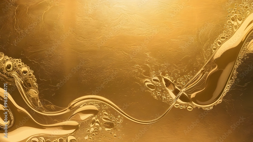 Sticker background with gold texture