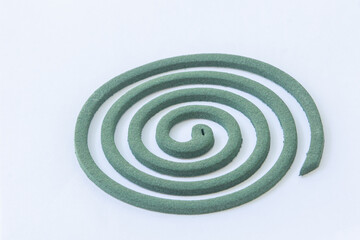 Spiral Mosquito Coils Isolated on White