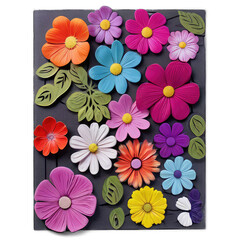 background with flowers,bouquet of colorful flowers isolated on white background