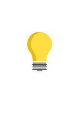 simple light bulb icon for design