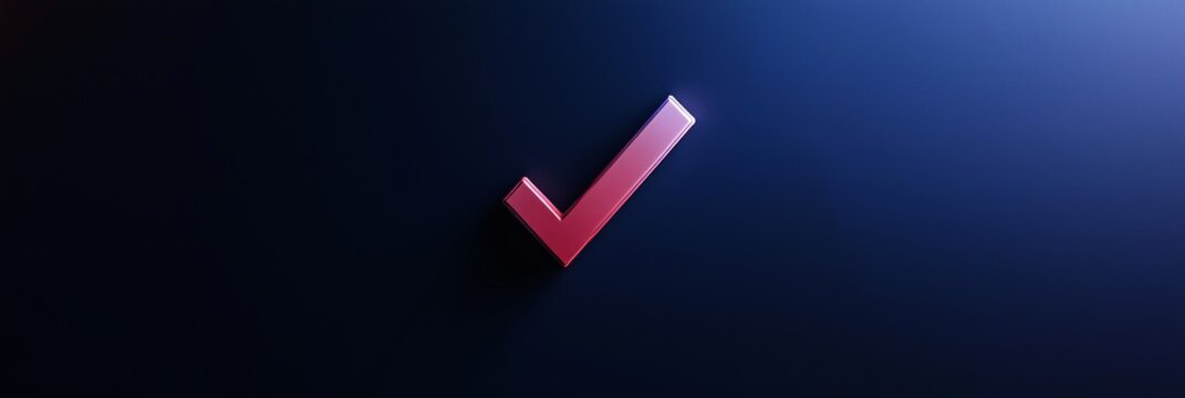 a large, bold verify checkmark in the center, clean background