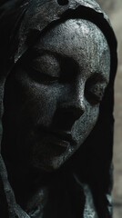 Stone Face Sculpture.
