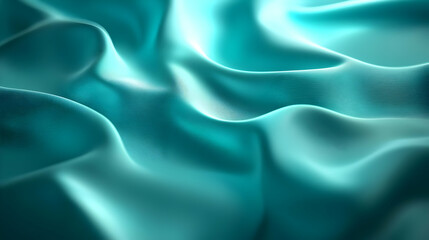 Obraz premium Abstract Teal Fabric Drape Background