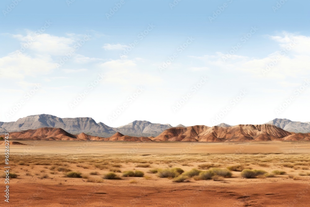 Wall mural desert hills landscape nature panoramic.