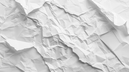 Obraz premium White Crumpled Paper Texture