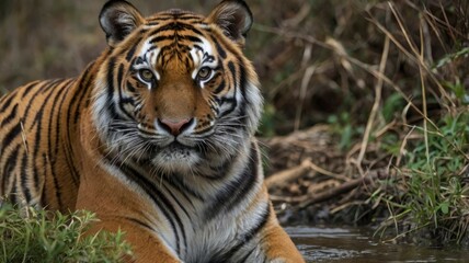 Obraz premium Capturing Endangered Tiger World Photo Day Wildlife Image