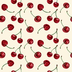 seamless pattern with cherry