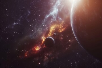 Obraz premium Beautiful Outer Space View