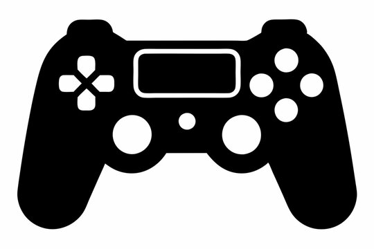 Gamepad icon. Game controller silhouette vector, Video game controller, joystick

