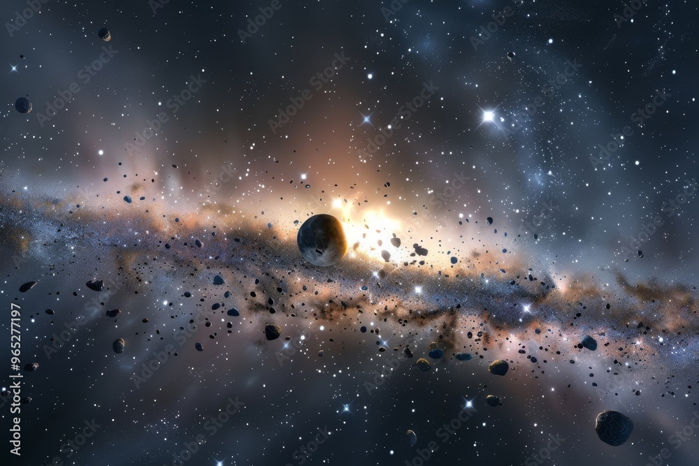 Wall mural beautiful outer space view
