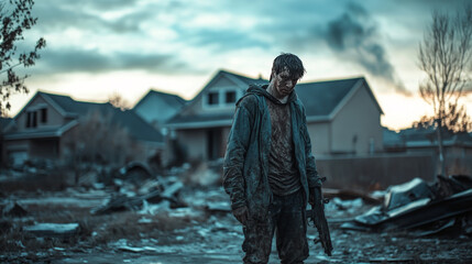 A Lonely Survivor in a Desolate World