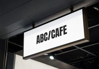 Hanging Rectangular Sign Mockup