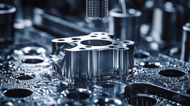 Molten metal and metal tooling are used in the high-pressure injection process to manufacture precision aluminum die casting products, specifically made from ADC12 material.