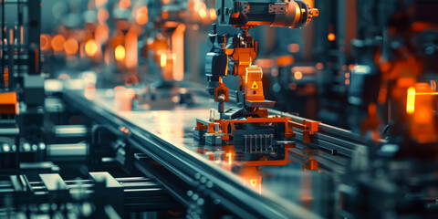 A packaging facility with robotic arms and sorting machines, the end-stage of product packaging.