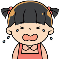 大泣きしている女の子