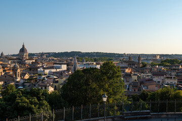 Panorama Rzymu z Ogrodów Borghese. Rome’s panorama from Borghese Gardens. 