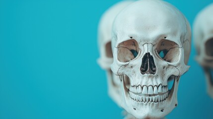 Mystical Supernatural Skeletons Illustration with Copy Space for Text in 8K High Detail