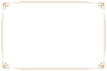 Elements of ornate vintage frames. Gold on white classic calligraphy swirls, floral motifs. Design print for greeting cards, wedding invitations, restaurant menu, royal certificates. Set 83