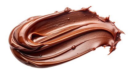 milk chocolate tasty paste isolated