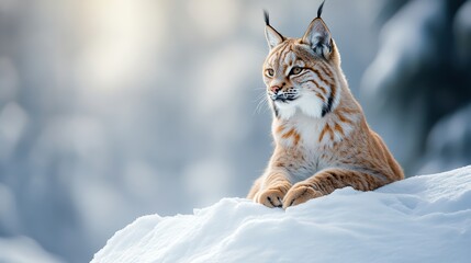 Obraz premium Lynx in the Snow.