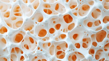 Detailed Illustration of Bone Remodeling Process in Children for Medical Study with Copy Space for Text in High Detail 8K Resolution