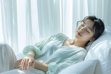 気持ちいい昼寝を自然な光と共に