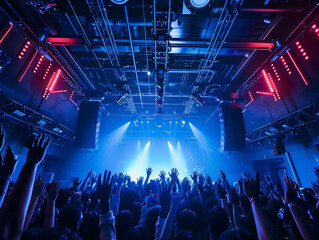 ロックバンドのライブ会場