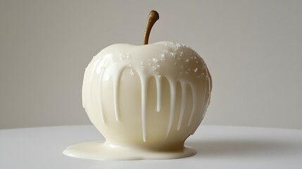 white Chocolate Covered apple