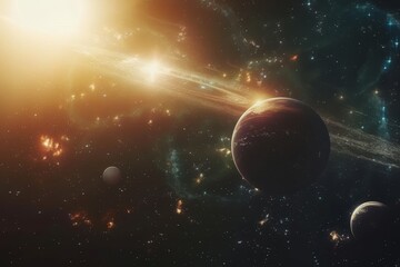 Obraz premium Beautiful Outer Space View