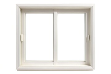 Fototapeta premium interior design, clean, home decoration, stock photo, background, architecture, minimalistic, white, window frame, aerial, White window frame isolated on a white background