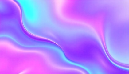 Obraz premium Colourful Holo gradient wallpaper background of purple and blue, Swirling, Render 3D surface and iridescent colors. reminiscent of a cosmic nebula