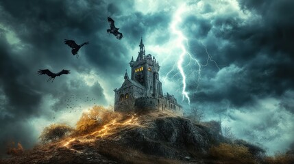 Fototapeta premium Stormy Castle.