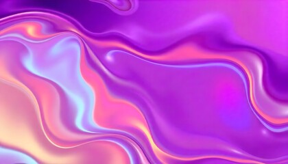 Obraz premium Colourful Holo gradient wallpaper background of purple and blue, Swirling, Render 3D surface and iridescent colors. reminiscent of a cosmic nebula