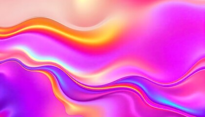 Naklejka premium Colourful Holo gradient wallpaper background of purple and blue, Swirling, Render 3D surface and iridescent colors. reminiscent of a cosmic nebula