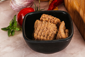 Liver Pate spread in the bowl