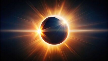 pse with a diamond ring glowing on the sky in a minimalist style are as follows A breathtaking scene captured during a total solar eclipse showcasing the diamond ring effect against a minimalist sky