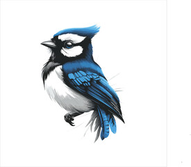 blue jay on a branch