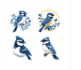blue jay on a branch
